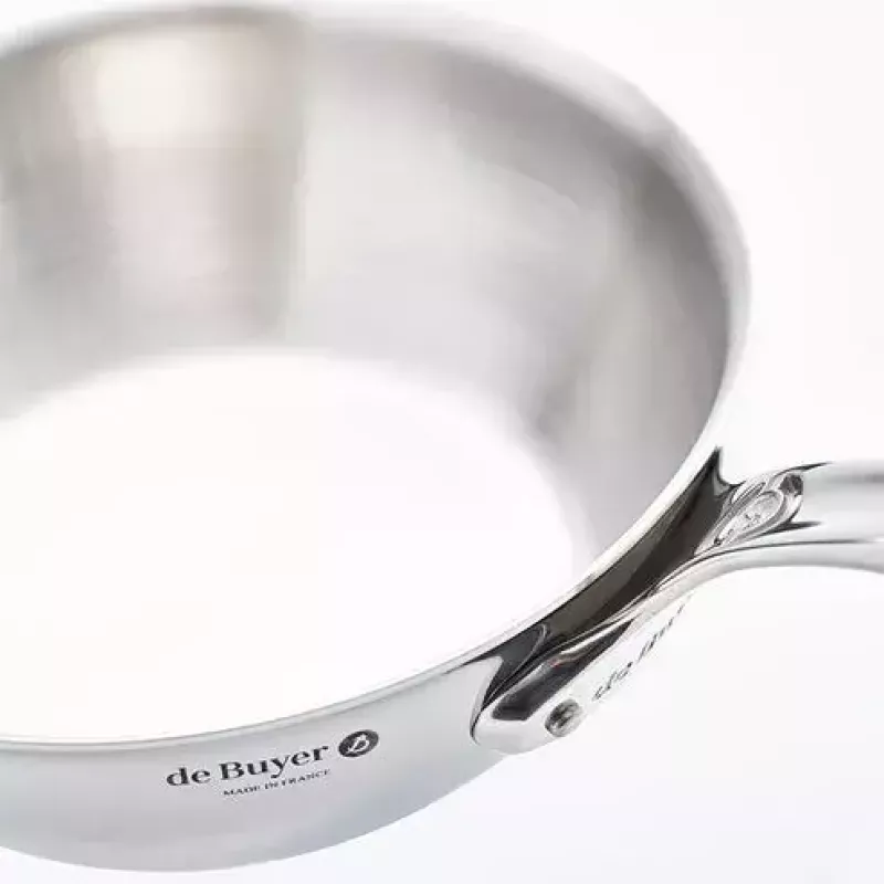 Saute pann de Buyer 3736.24 ümmargune roostevaba teras 24 cm