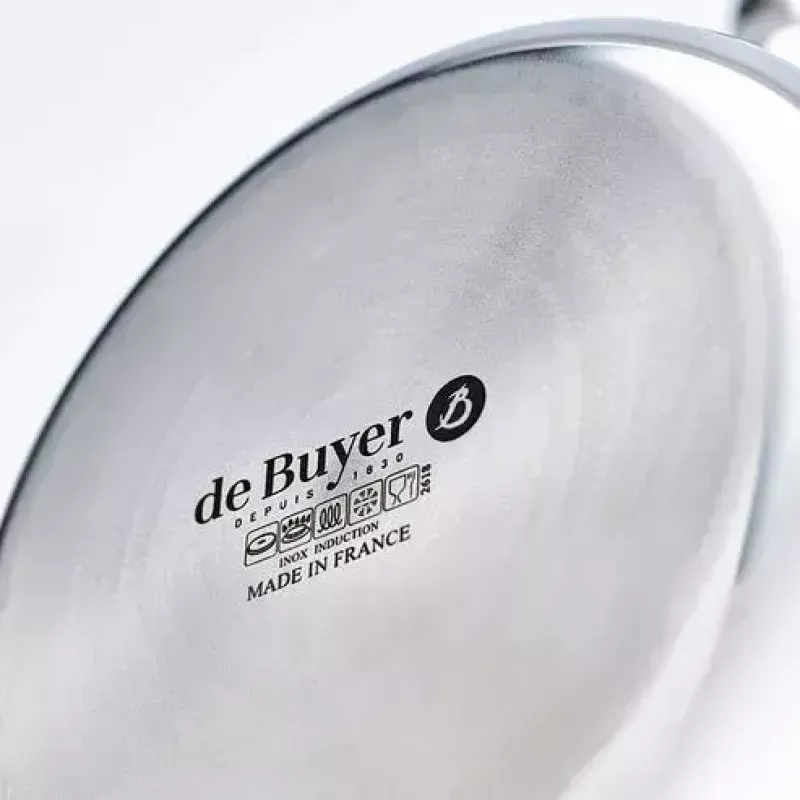 Saute pann de Buyer 3736.24 ümmargune roostevaba teras 24 cm