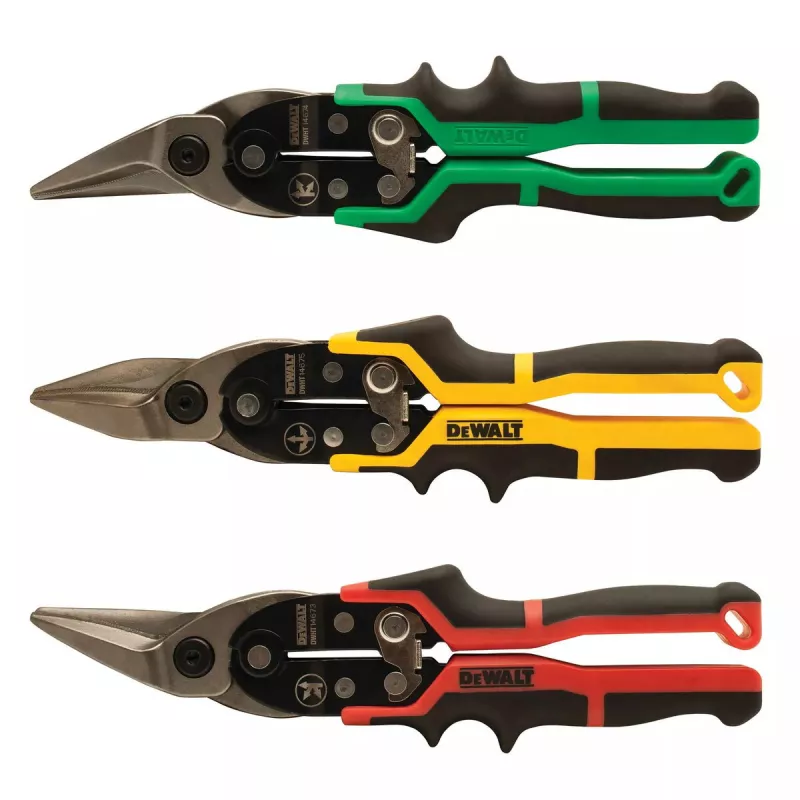 DeWALT DWHT14676-0 lennukikäärid, 3 tk komplekt