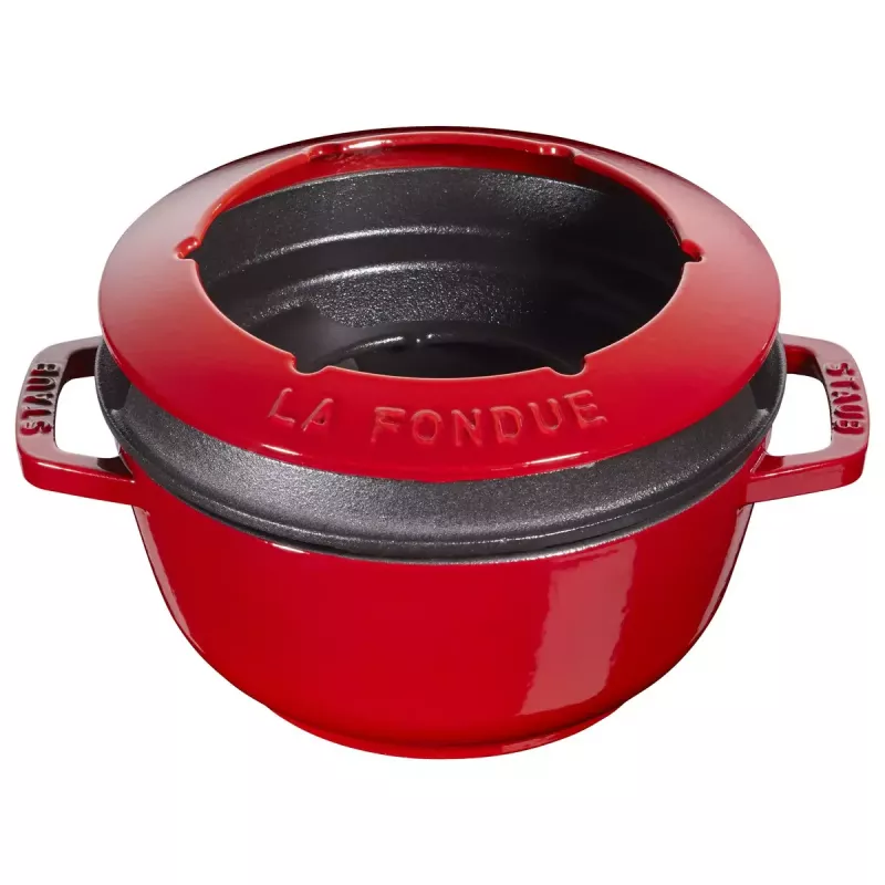 Fondüükomplekt Staub 18 cm Cherry, ümmargune 0,25 L, 187×100 mm, 4,6 kg