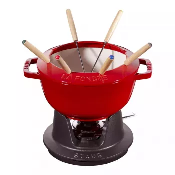 Fondüükomplekt Staub 18 cm Cherry, ümmargune 0,25 L, 187×100 mm, 4,6 kg