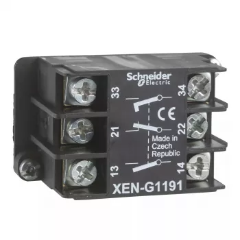 Abikontakt Schneider Electric XENG1191, must, abikontaktimoodul