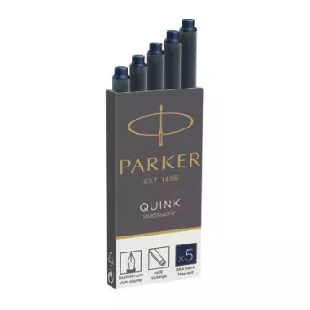 Parker 1950385 täitesulepea tindipadrunid Must, Sinine 5 tk