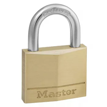 Tabalukk MASTER LOCK 40 mm täismessingist korpusega võtmelukk erinevatele võtmetele kodeerituna
