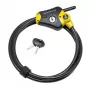 Python reguleeritav lukustuskaabel MASTER LOCK 1,8 m x 10 mm must kollane