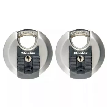 Discus tabalukk MASTER LOCK 70mm roostevaba teras samasse sarja 2 tk