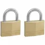 Tabalukk MASTERLOCK 50 mm, massiivne messingkorpus, 2 tk, silindriline sang
