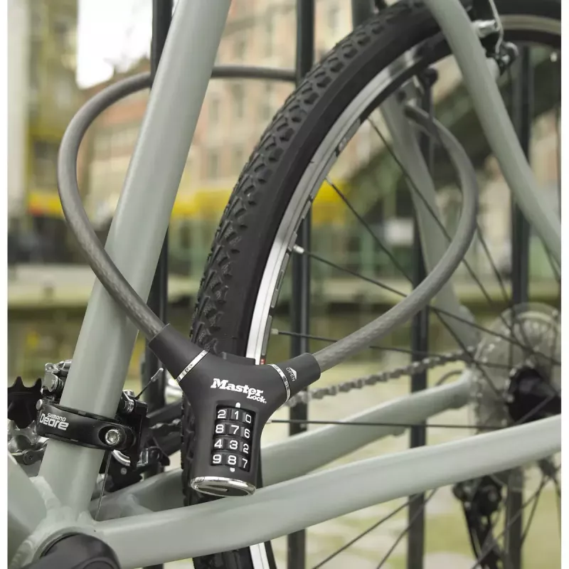 Trosslukk MASTER LOCK 8229EURDPRO Must 0,9 m