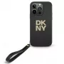 Kõva ümbris DKNY DKHCP16XPBSWSK iPhone 16 Pro Max 6,9-tollisele ekraanile — must, randmepaelaga
