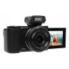 Kompaktkaamera AgfaPhoto Realishot C110 — 24 MP, 1/3,06-tolline CMOS, 3x optiline suum, 4K, Wi‑Fi, 2,8-tolline puuteekraan, must
