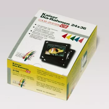 Slaidiraamid Kaiser Fototechnik C.A.M./CS 5x5 cm Must
