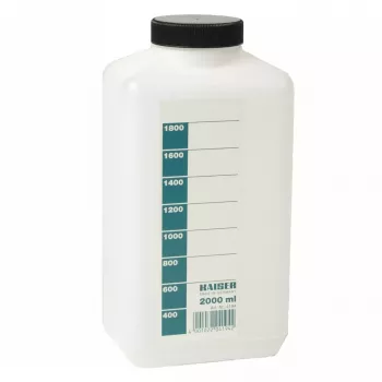 Fotolabori kemikaalide hoiupudel Kaiser Fototechnik 4194 — 2000 ml valge polüetüleen