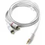 RCA helikaabel Inakustik 3m 2 x RCA 3.5mm Valge