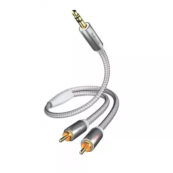 Helikaabel Inakustik 004100015 1,5 m 3,5 mm 2 x RCA Valge
