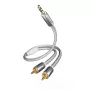 Audio kaabel Inakustik 00410005 5m 3.5mm 2 x RCA valge