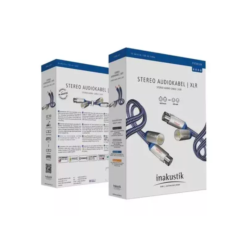 Helikaabel Inakustik 00405007 0,75 m XLR-isane – XLR-emane, vask