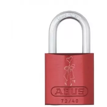 Tabalukk ABUS 72/40 Look 1 SL 6 võtmega — mudel 74/40 Look 1, terasest korpus, 6 võtit