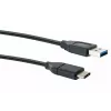 USB-kaabel Schwaiger CK 3141 USB 3.2 Gen 1 1m USB A USB C Must