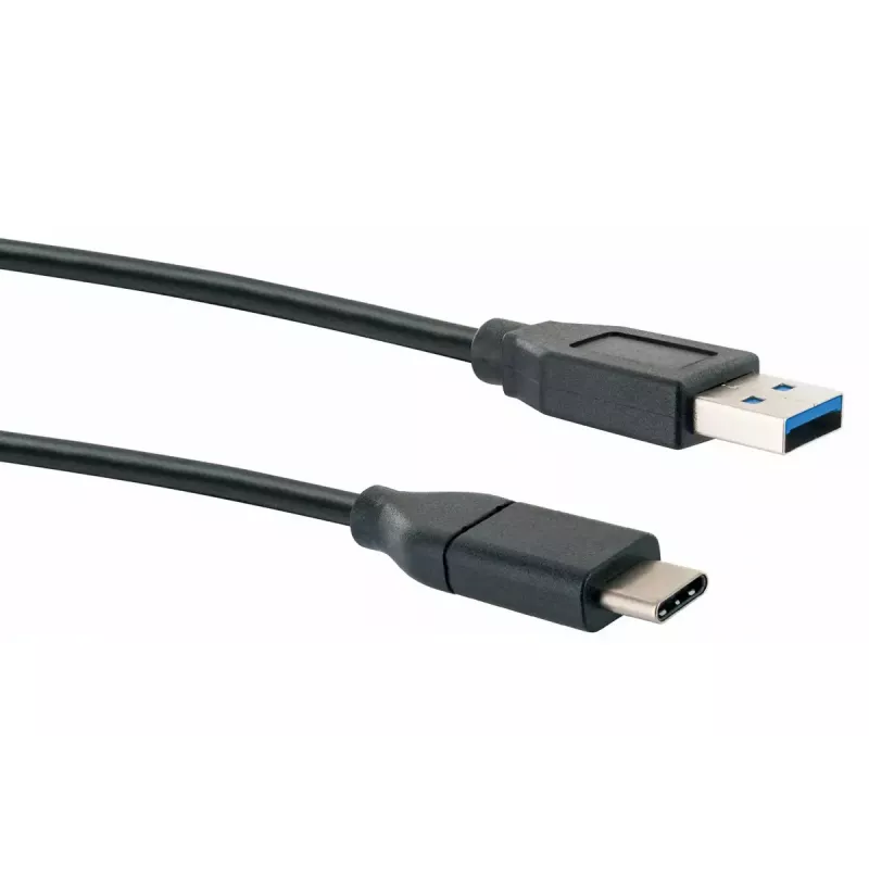 USB-kaabel Schwaiger CK 3141 USB 3.2 Gen 1 1m USB A USB C Must