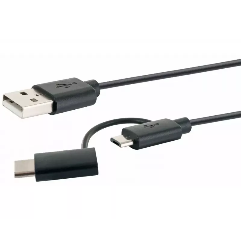 USB-kaabel Schwaiger CK 3112 USB 2.0 1m USB A Micro-USB B must