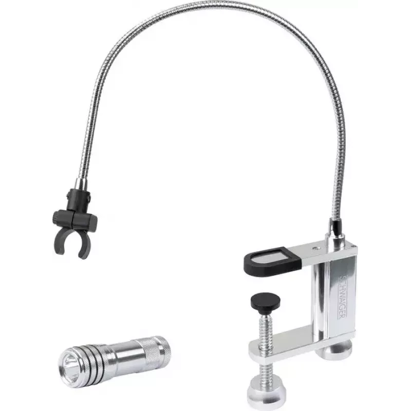 Grill light Schwaiger GLED0030 Must Silver Aluminium Rubber aku 0.5W