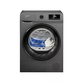 Eraldiseisev eestlaetav pesukuivatusrest BOMANN WPT7154T — soojuspump, 8 kg, must/hall, 64 dB, energiaklass D