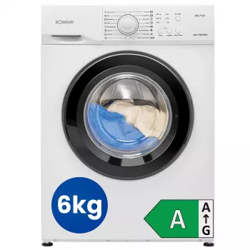 Eestlaetav pesumasin BOMANN WA7161 — 6 kg, 1000 p/min, A klass, valge