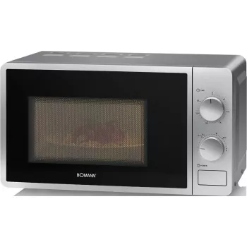 Lauapealne soolomikrolaineahi Clatronic Bomann MW 6014 CB — 20 L, 700 W, pöördnuppudega, hõbedane