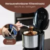 Tilkkohvimasin BOMANN KA6066CB 1,2 l veepaak, 10 tassi, must & roostevaba teras