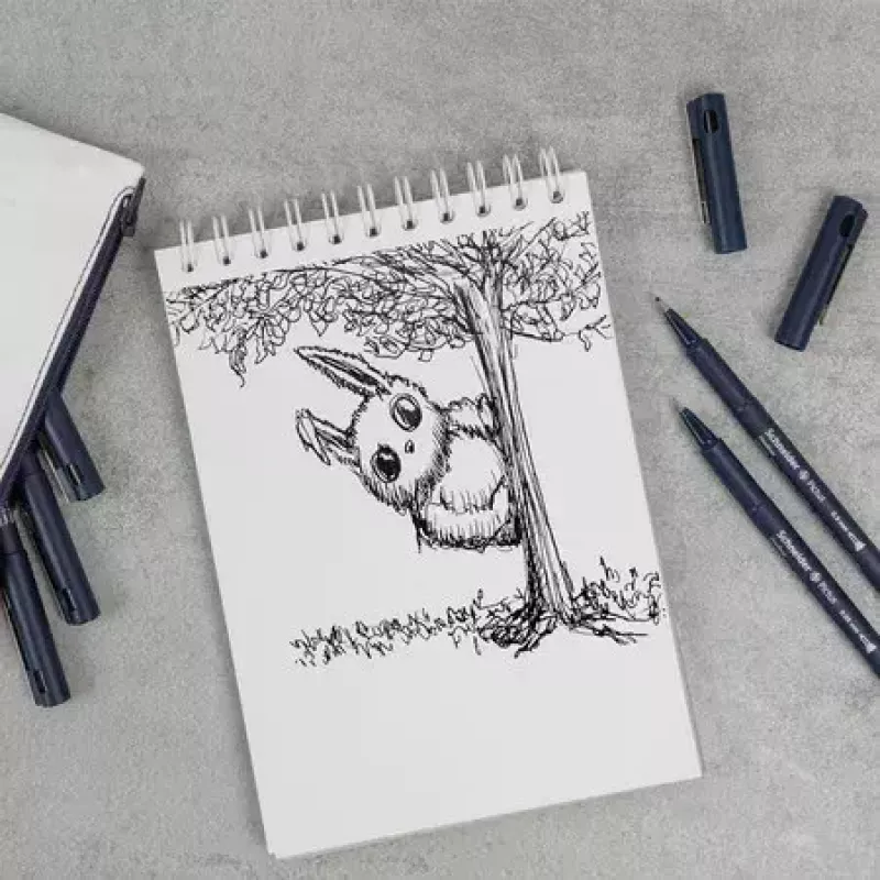 Fineliner Schneider Schreibgeräte Pictus Must Blue roheline Red 5 tk