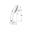 Dušiotsik GROHE Tempesta 110 Kroom 28261003