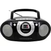 Kaasaskantav stereosüsteem Soundmaster SCD5100SW — analoogne FM-tuuner 87,5–108 MHz, CD/MP3-mängija, 1 W RMS, LED-ekraan, must