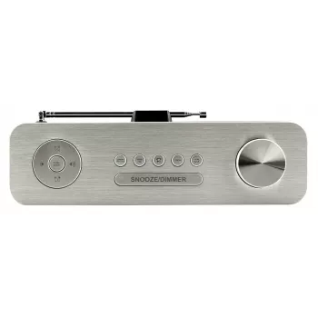 Personaalne raadio Soundmaster DAB700WE — analoog- ja digiraadio (DAB+, FM), 12 W RMS, LCD 2,9 tolli, MicroSD, hõbe/valge