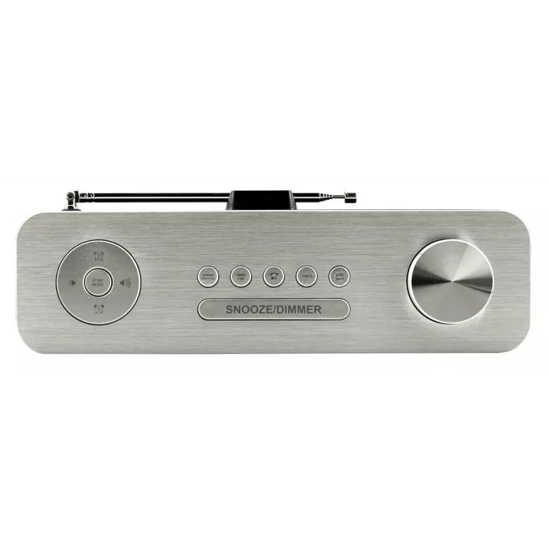 Personaalne raadio Soundmaster DAB700WE — analoog- ja digiraadio (DAB+, FM), 12 W RMS, LCD 2,9 tolli, MicroSD, hõbe/valge