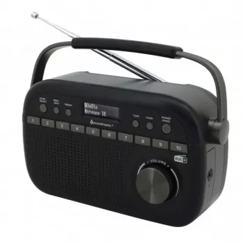 Kaasaskantav raadio Soundmaster DAB280 — DAB+, FM, analoog- ja digitaalne, 1,2 W, must, vahelduvvool/aku