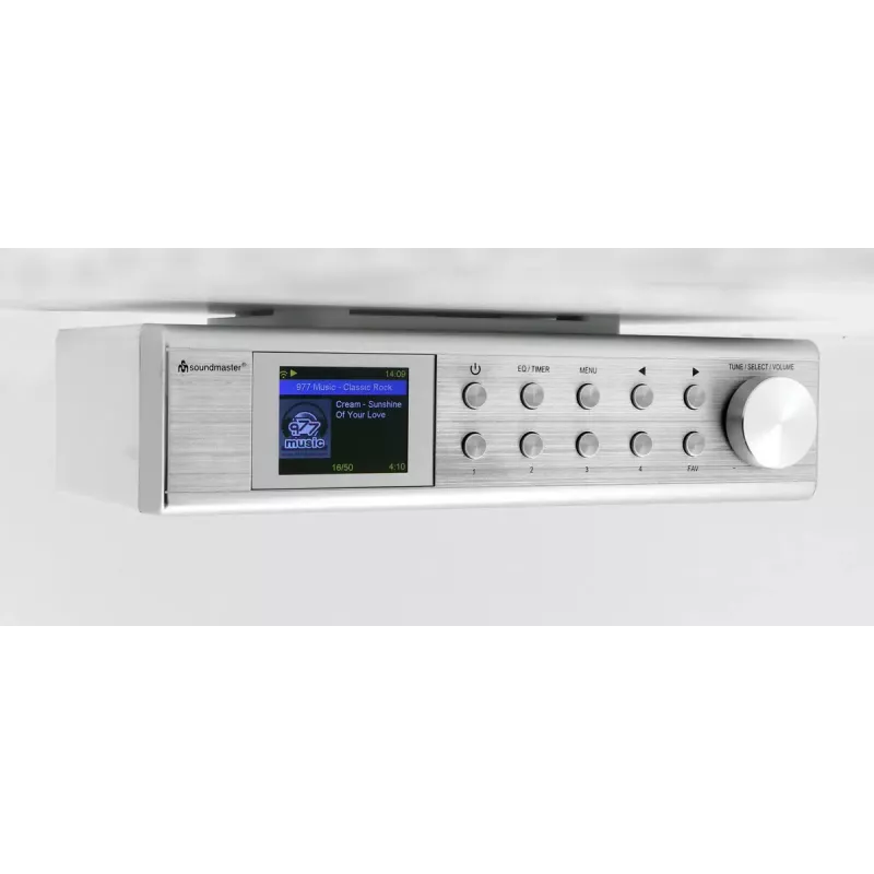 Internetiraadio Soundmaster IR1500SI — DAB+/FM digitaaltuuner, 3 W, 2-tolline TFT-ekraan, hõbedane