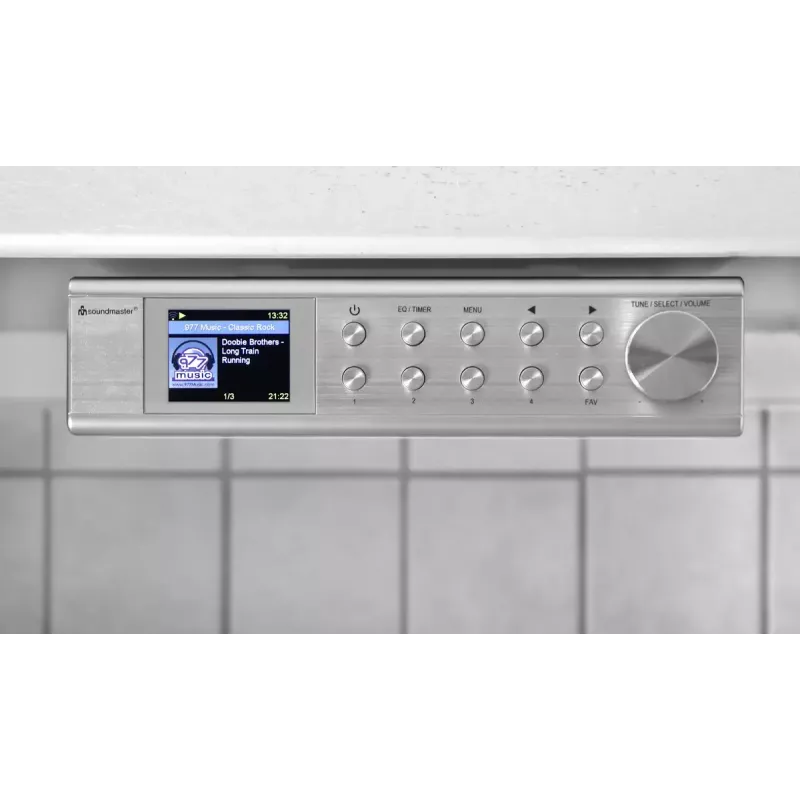 Internetiraadio Soundmaster IR1500SI — DAB+/FM digitaaltuuner, 3 W, 2-tolline TFT-ekraan, hõbedane