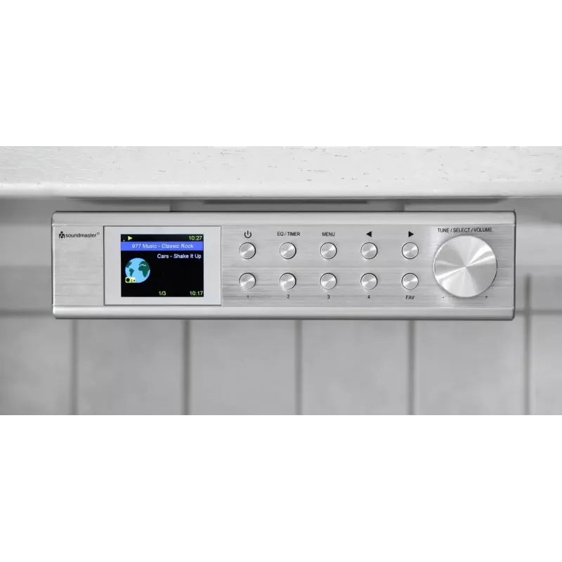 Internetiraadio Soundmaster IR1500SI — DAB+/FM digitaaltuuner, 3 W, 2-tolline TFT-ekraan, hõbedane