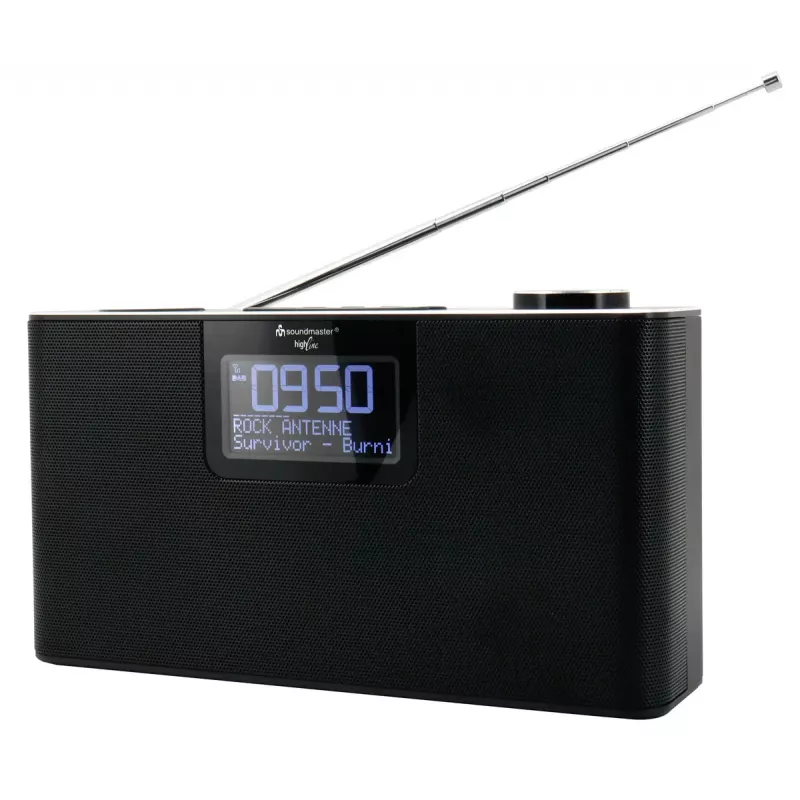 Isiklik raadio Soundmaster DAB700SW — analoog- ja digituuner, DAB+ / FM, 12 W, 2,9-tolline LCD, MicroSD, must