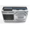 Kaasaskantav kassetimängija Soundmaster RR20SI — FM/MW/SW raadio, 3 W RMS, 3,5 mm kõrvaklapid, must/hõbedane