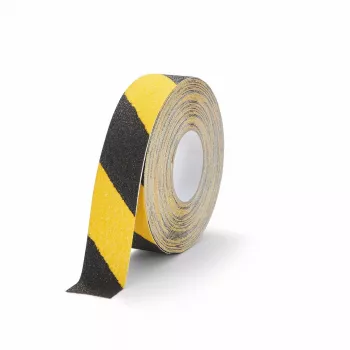 Tõkkelint Durable Duraline 15 m must kollane alumiinium plast