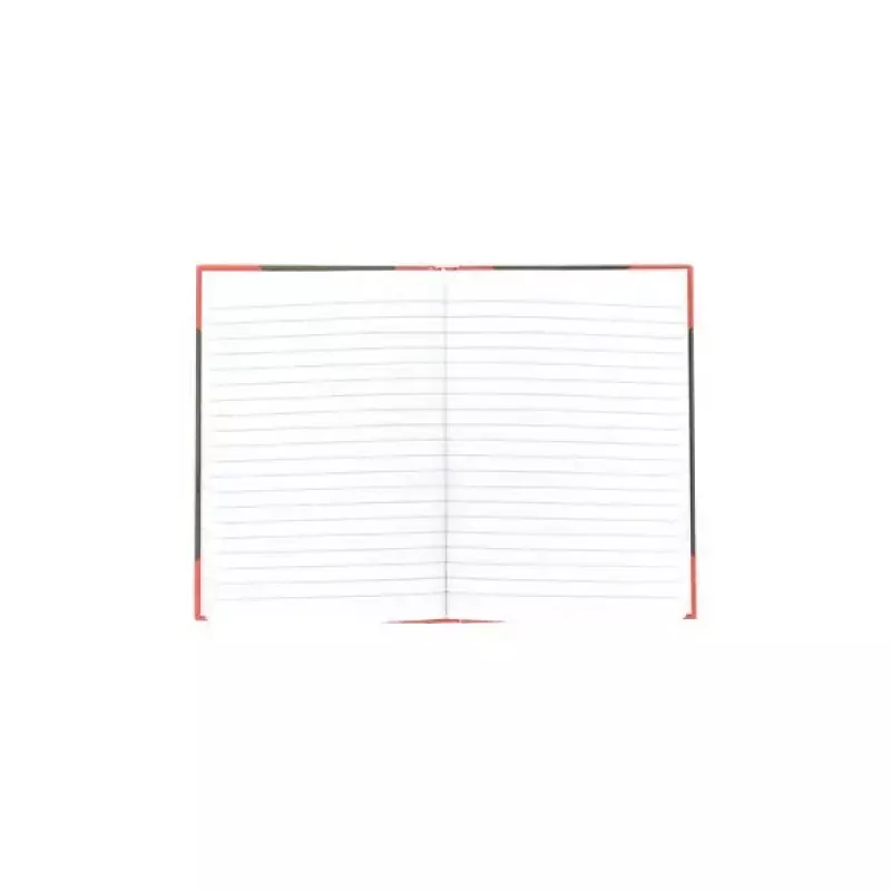 Kirjutusmärkmik Bantex 100302813 — A5, 96 lehte, joonitud, 70 g/m², kõva kaas, must/punane