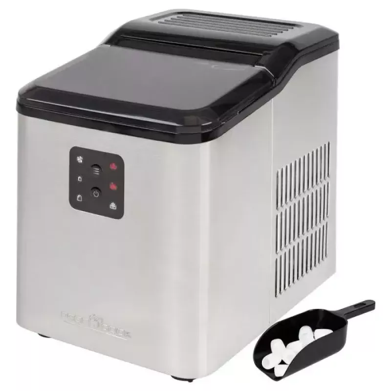 Jääkuubikumasin ProfiCook PC-EWB 1253 — 12 kg/24h, 1,5 L paak, 2 kuubiku suurust, 120 W, must/hall