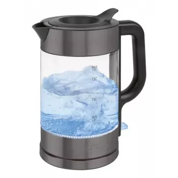 Elektriline veekeetja ProfiCook PC-WKS 1322 G — 1,7 L, 2200 W, klaaskorpus, roostevaba teras, must/läbipaistev