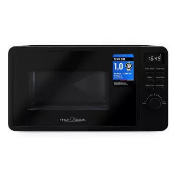 Mikrolaineahi grilliga, lauaplaat ProfiCook PC-MWG 1319, 20 L, 700 W, must, 245 mm pöördalus