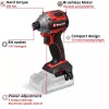 Juhtmevaba löökvõti EINHELL TP-CI 18/250-C Li BL, 18 V, harjadeta – ainult korpus (ilma aku/laadijata)
