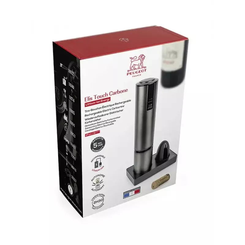Pudeliavaja Peugeot Saveurs Elis Touch Carbone roostevaba teras
