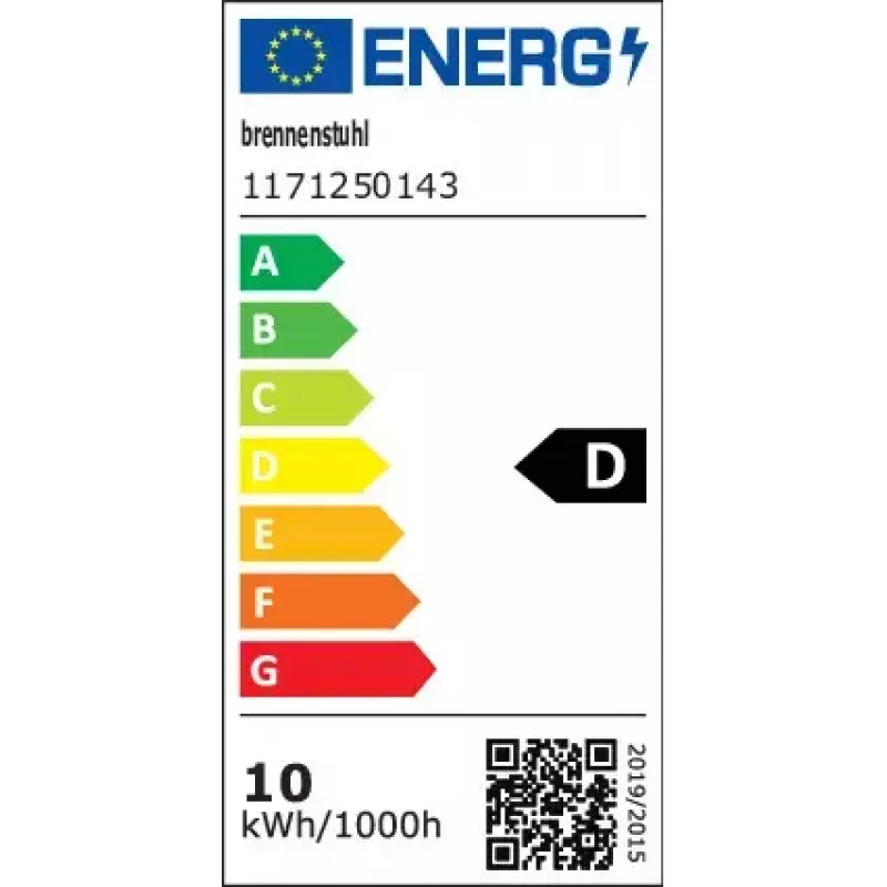 Brennenstuhl 1171250143 must LED-välisvalgusti 10 W IP65 metallkorpusega