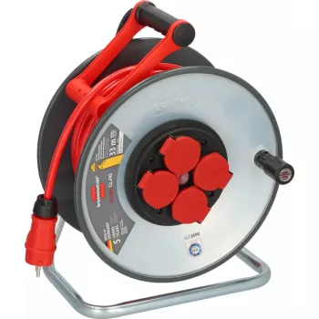 Pikendusjuhe Brennenstuhl SC 3210 4 vahelduvvoolu pesa 3000 W Must Punane Hõbedane