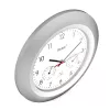 Digital clock Mebus 19450 Round Silver Valge aku operated
